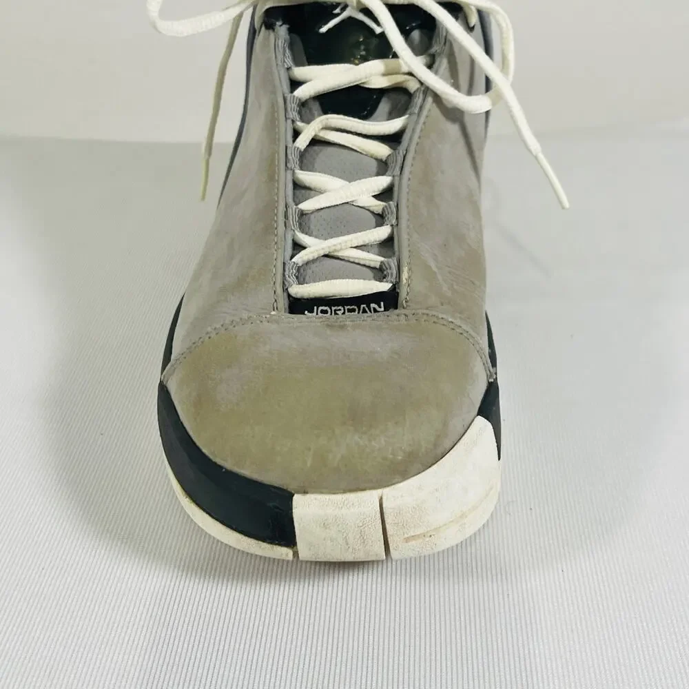 Jordan Mid Top Nike Shoes Gray Black Men's 8.5 TE3 LOW 453454-002 Sneakers